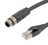 SENSOR CORD, M12 PLUG-RJ45 PLUG, 16.4FT