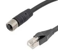 SENSOR CORD, M12 RCPT-RJ45 PLUG, 16.4FT