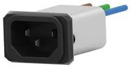 POWER INLET FILTER, EMI, 10A, 250VAC