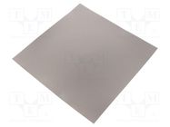 Shielding mat; 240x240x0.2mm; Permeability: 130; self-adhesive 