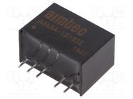 Converter: DC/DC; 3W; Uin: 4.5÷18V; Uout: 15VDC; Iout: 200mA; SIP6 AIMTEC