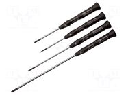 Phillips,slot; PH0,1.8x0.3mm,3x0.5mm,4x0.6mm; ESD; 4pcs. C.K