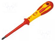 Screwdriver: insulated; Pozidriv®; PZ2; Blade length: 105mm; 1kVAC C.K