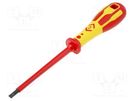 Screwdriver; insulated; slot; 5,5x1,0mm; Blade length: 125mm C.K