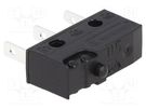 Microswitch SNAP ACTION; 10A/250VAC; 0.1A/80VDC; without lever ZF