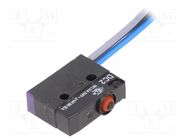 Microswitch SNAP ACTION; 10A/250VAC; without lever; SPDT; Pos: 2 ZF