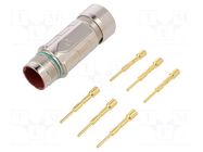Connector: LS1; plug; PIN: 6; male; crimped; for cable; straight LAPP