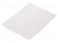 Self-adhesive foot; H: 3mm; translucent; polyetylene; Dim: 11x11mm 3M