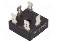 Bridge rectifier: three-phase; Urmax: 800V; If: 15A; Ifsm: 350A; THT DIOTEC SEMICONDUCTOR