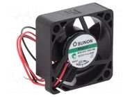 Fan: DC; axial; 5VDC; 30x30x10mm; 9.3m3/h; 23dBA; Vapo; 11000rpm SUNON