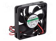 Fan: DC; axial; 5VDC; 50x50x10mm; 23.32m3/h; 30.7dBA; Vapo; 5800rpm SUNON