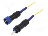 Fiber patch cord; PIN: 1; single mode simplex (SM); bayonet; 25m BULGIN