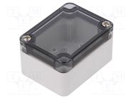 Enclosure: multipurpose; X: 50mm; Y: 65mm; Z: 35mm; TK PC; grey; IP66 SPELSBERG