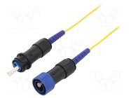 Fiber patch cord; PIN: 1; single mode simplex (SM); bayonet; 5m BULGIN