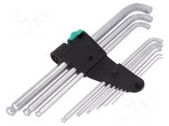 Wrench-set; hex key; 9pcs. WERA