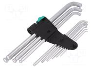 Wrenches set; hex key; 9pcs. WERA