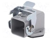 Enclosure for connectors: HDC; size 3; Locking: with latch WIELAND