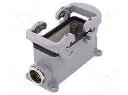 Enclosure for connectors: HDC; size 16; M25; Gland holes: 1 WIELAND