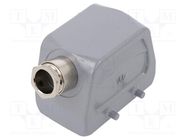 Enclosure: for HDC connectors; size 10; for cable; M20; angled WIELAND