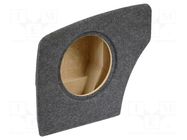 Car loudspeaker enclosure; MDF; grey melange; 300mm; VW; 22l BASSER