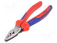 Tool: for crimping; insulated solder sleeves; 0.25÷16mm2 KNIPEX