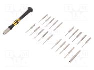 Kit: screwdrivers; Kind of handle: Kraftform Micro®; case; 21pcs. WERA