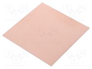 Laminate; CEM3; 1.5mm; L: 100mm; W: 100mm; Coating: copper 