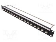 Connector: fiber optic; patch panel; screw; Number of ports: 16 CLIFF