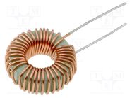 Inductor: wire; THT; 47uH; 10mΩ; 3A FERROCORE
