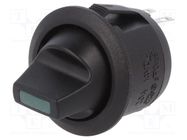 ROCKER; SPST; Pos: 2; ON-OFF; 20A/12VDC; black; LED,point; 12V; 50mΩ SCI