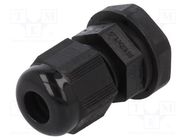 Cable gland; M12; 1.5; IP66,IP68; polyamide; black; 10pcs. ALPHA WIRE