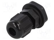 Cable gland; PG7; IP66,IP68; polyamide; black; 10pcs. 