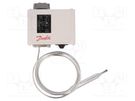 Sensor: thermostat with capillary; SPDT; 16A; 400VAC; 80÷150°C DANFOSS