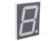 Display: LED; 7-segment; 101.6mm; 4"; No.char: 1; red; 30÷60mcd FORYARD