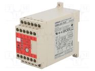 Module: safety relay; 24VAC; 24VDC; IN: 2; for DIN rail mounting OMRON