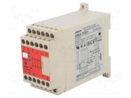 Module: safety relay; 100÷240VAC; IN: 2; for DIN rail mounting OMRON