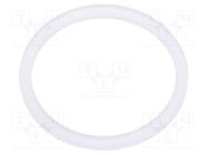 Gasket; polyetylene; Thk: 2mm; Øint: 28.3mm; Øout: 33.5mm; PG21 HUMMEL