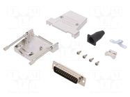 Connector: D-Sub; PIN: 25; plug; male; soldering; for cable; black ENCITECH