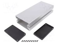 Enclosure: with panel; with keyway; 1455NC; X: 103mm; Y: 220mm HAMMOND