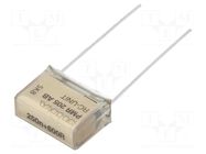 Capacitor: paper; X2; 250nF; 125VAC; 15.2mm; ±20%; THT; PMR205 KEMET