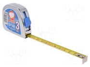 Measuring tape; L: 3m; Width: 13mm; ABS; measure MEDID