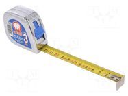 Measuring tape; L: 3m; Width: 19mm; ABS; measure MEDID