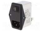 Connector: AC supply; socket; male; 6A; 250VAC; IEC 60320; C14 (E) ROXBURGH EMC