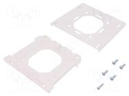 Wall mounting element; polyamide; white; BoPad; 75x75mm BOPLA