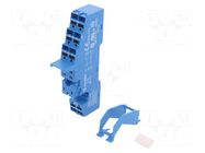 Socket; PIN: 8; 8A; 250VAC; for DIN rail mounting; spring clamps FINDER