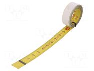 Measuring tape; L: 2m; Width: 13mm; steel; self-adhesive; measure MEDID