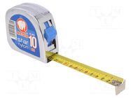 Measuring tape; L: 10m; Width: 25mm; ABS; measure MEDID