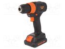Drill/driver; battery; Operating modes: drilling,screwdriving BAHCO