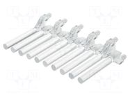 Fiber for LED; Ø3mm; L: 30mm; No.of mod: 10; round; Front: flat MENTOR
