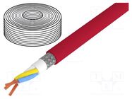 Wire; UNITRONIC® BUS CC; 3x20AWG; CC-Link; stranded; Cu; PUR; red LAPP